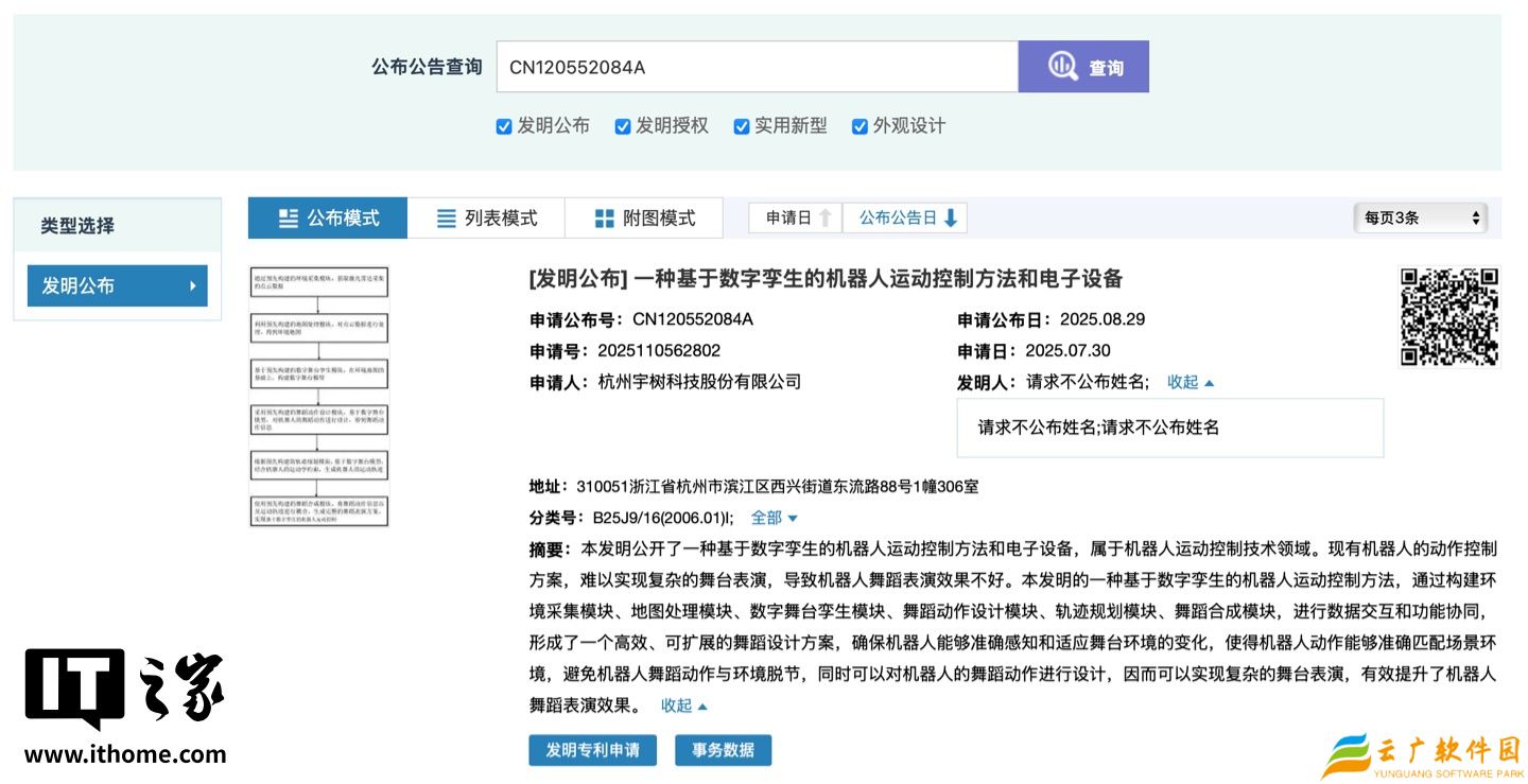 宇树科技新专利：利用数字孪生技术让 AI 机器人舞姿更灵动
